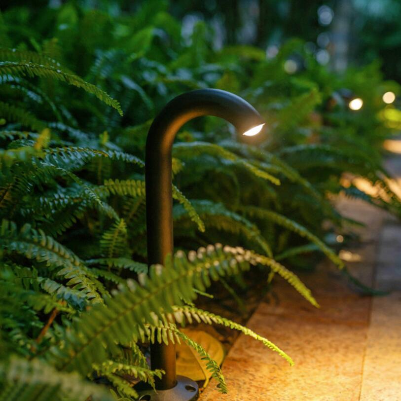 야외 조명 IP65 10W COB LED 잔디 램프 정원 물 수도 꼭지 빛 풍경 통로 안뜰 빌라 기둥 Bollard 스포트 라이트